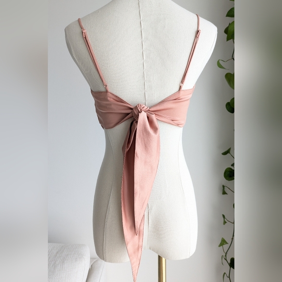 Danielle Bernstein Satin Scarf Tank - Picture 3 of 10